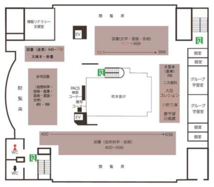 中央図書館フロア案内（4F） | 鹿児島大学附属図書館